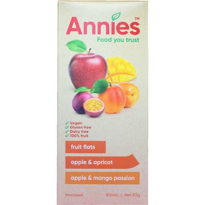 annies fruit flats fruit snack summer fruits 80g