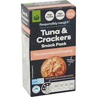 Woolworths Tuna & Crackers Thousand Island Flavoured