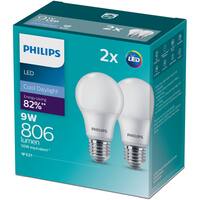 Philips LED Cool Daylight 9W 806 Lumen Screw Bulb