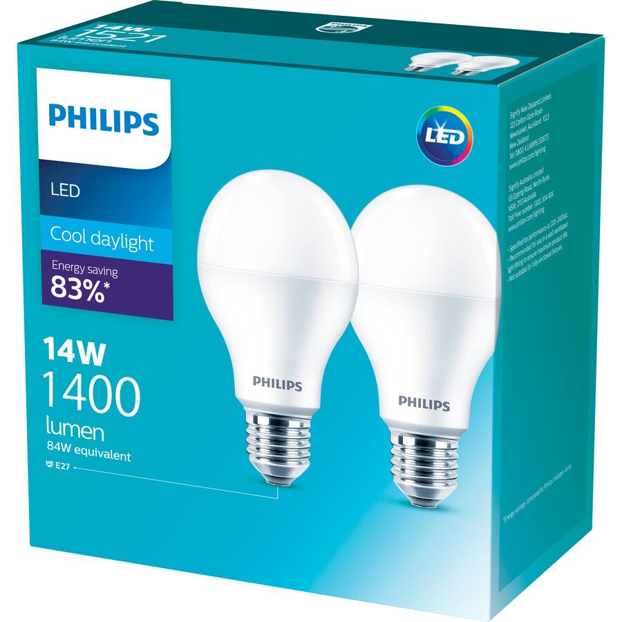 Philips Led Light Bulb 1400Lm Cool Daylight Es