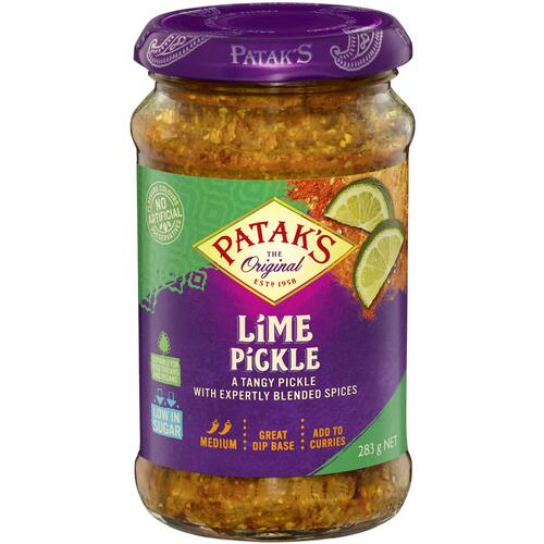 Pataks Pickles Tangy Lime Medium