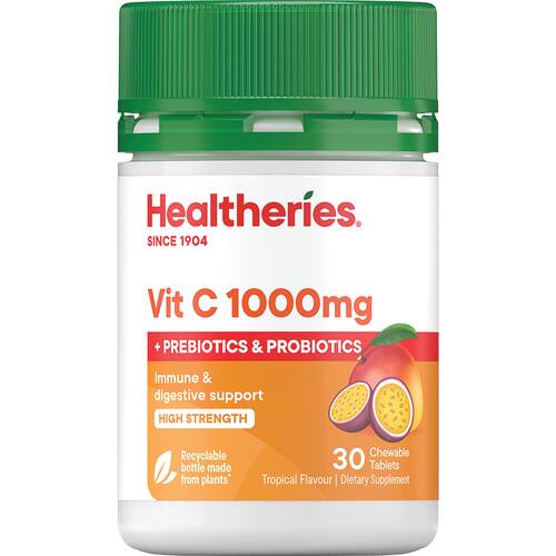 Healtheries Vitamin C With Biotics 1000mg
