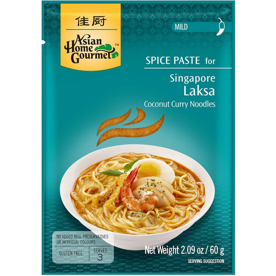 Asian Home Gourmet Spice Paste Singapore Laksa Coconut Curry