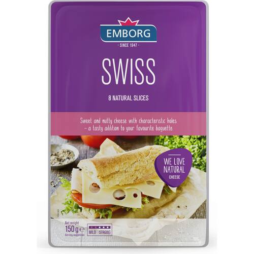 Emborg Cheese Slices Swiss