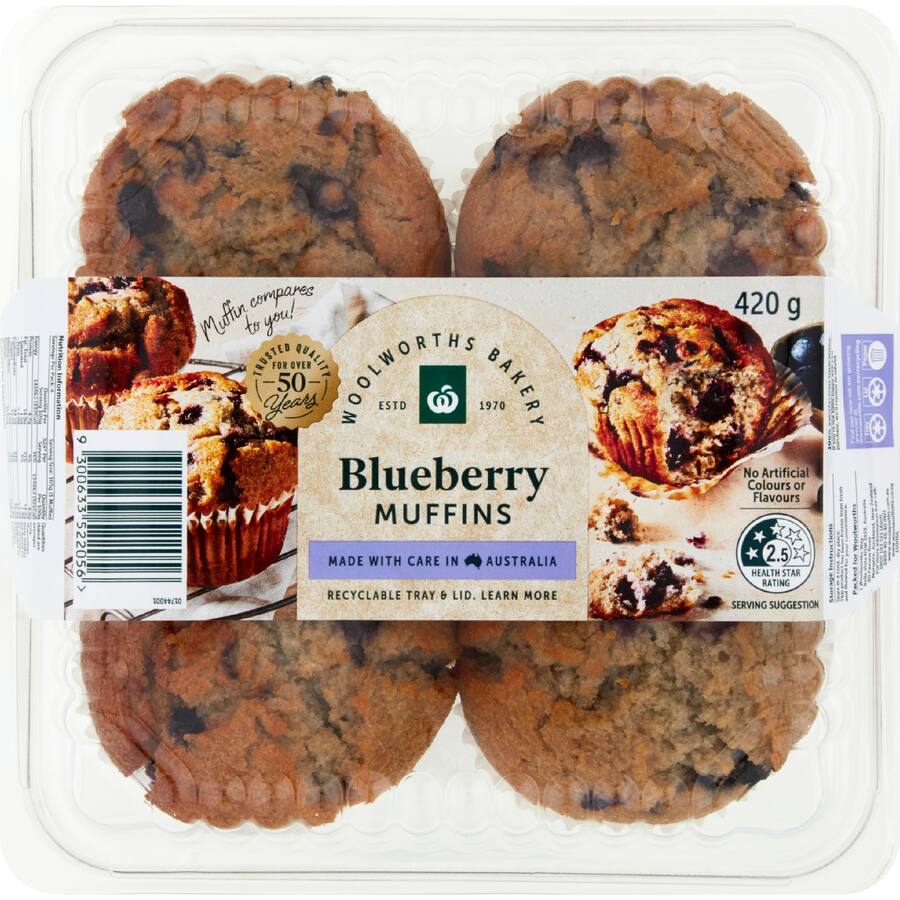 Woolworths Muffins Blueberry