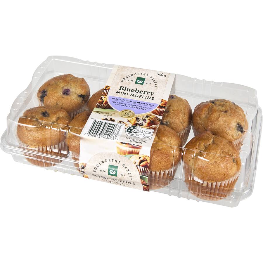 Woolworths Muffins Blueberry Mini