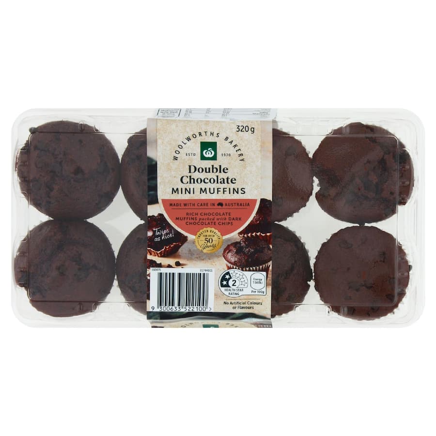 Woolworths Muffins Double Chocolate Minis