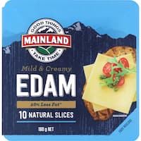 Mainland Mild & Creamy Edam Natural Cheese Slices