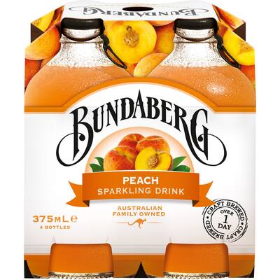 bundaberg soft drink sparkling peach
