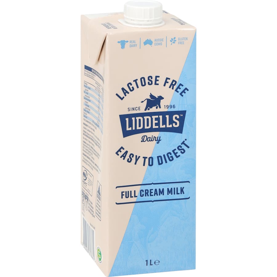 Liddells Milk Lactose Free Full Cream