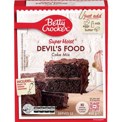 betty crocker cake mix devils food