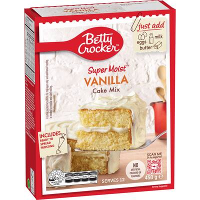 betty crocker cake mix vanilla