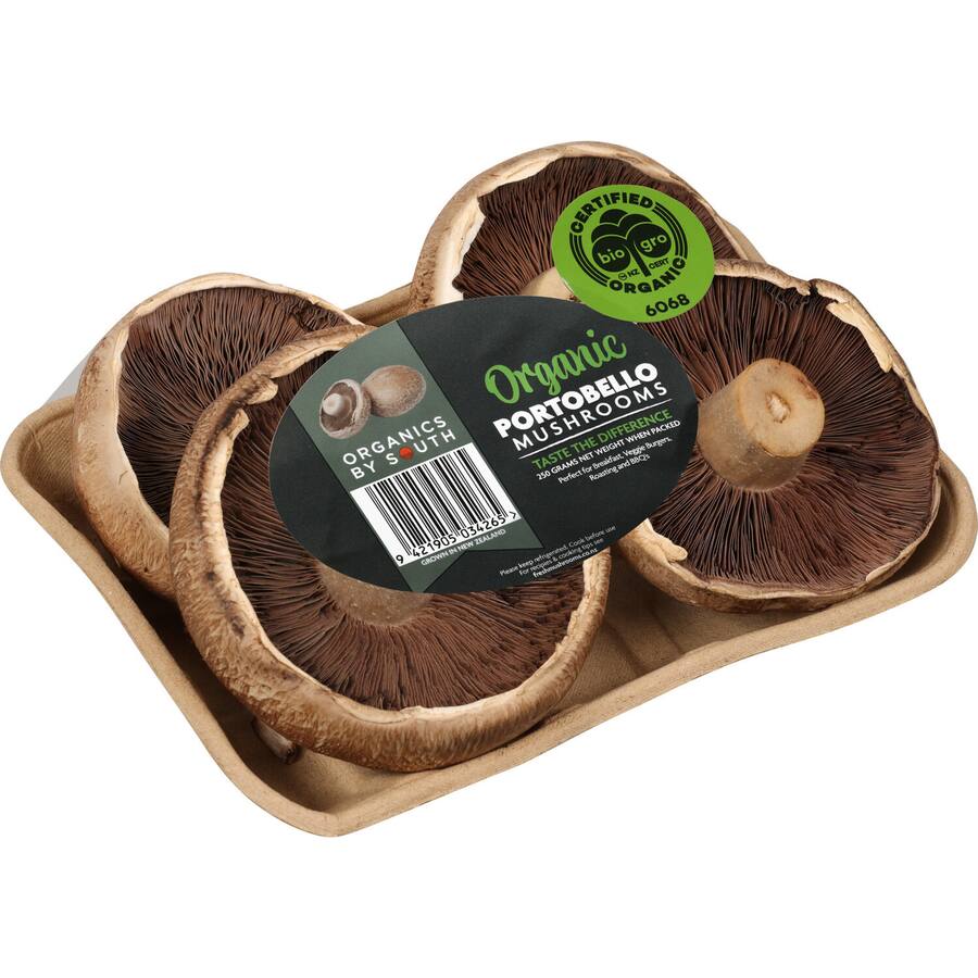 Organics By South Fresh Vegetable Mushrooms Portobello