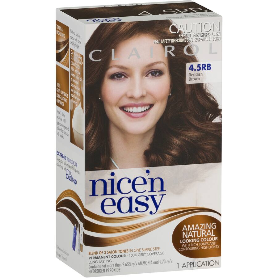 Clairol Nice N Easy Hair Colour Reddish Brown 4.5Rb