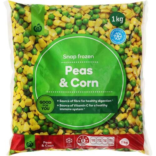 Countdown Frozen Peas and Corn 1kg bunch