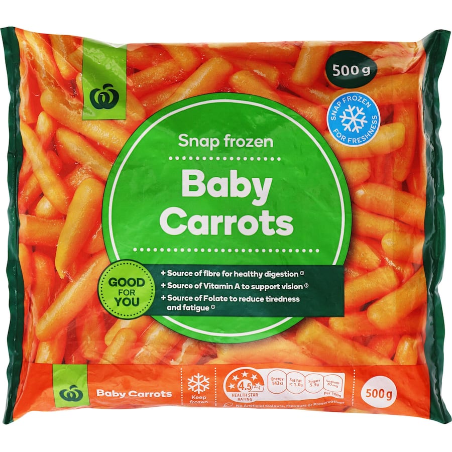 Woolworths Frozen Baby Carrots