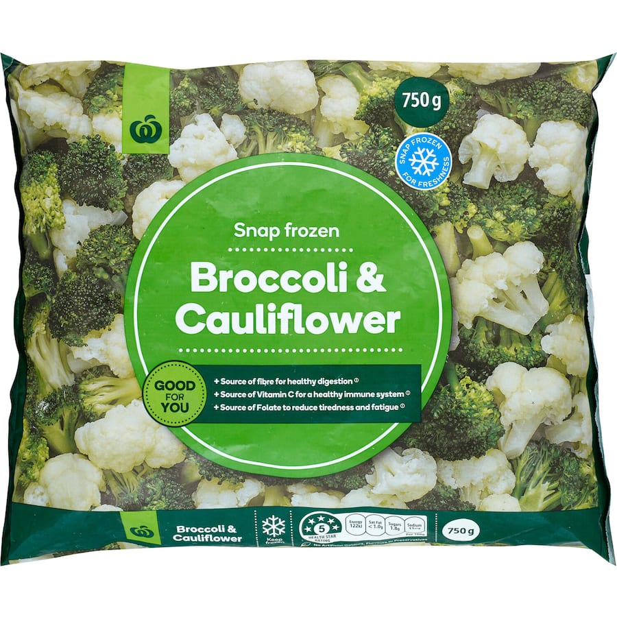 Woolworths Frozen Broccoli & Cauliflower