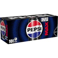 Pepsi Max Zero Sugar Soft Drink Cans (10x330ml)