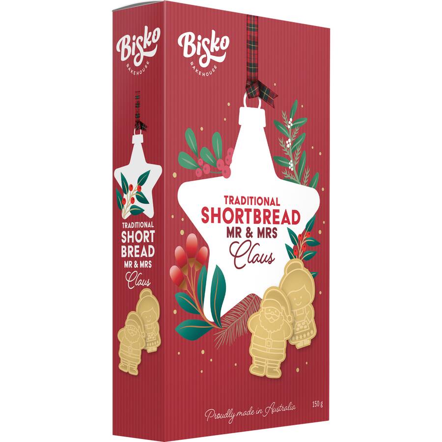 Bisko Butter Shortbread Mr & Mrs Claus