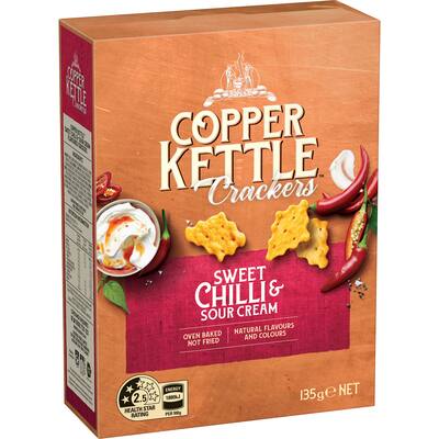 copper kettle crackers sweet chilli & sour cream
