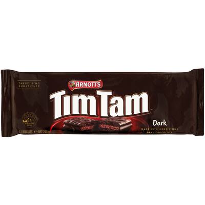 arnott's tim tam chocolate biscuits classic dark choc