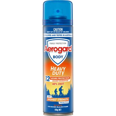 aerogard insect repellent heavy duty 40% deet aerosol