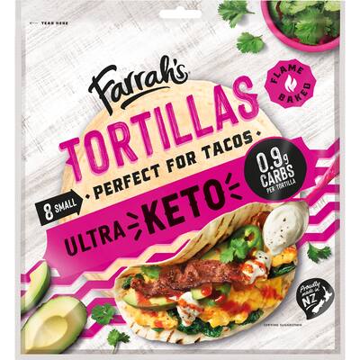 farrah's tortillas low carb ultra keto small