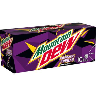 mountain dew soft drink passionfruit frenzy