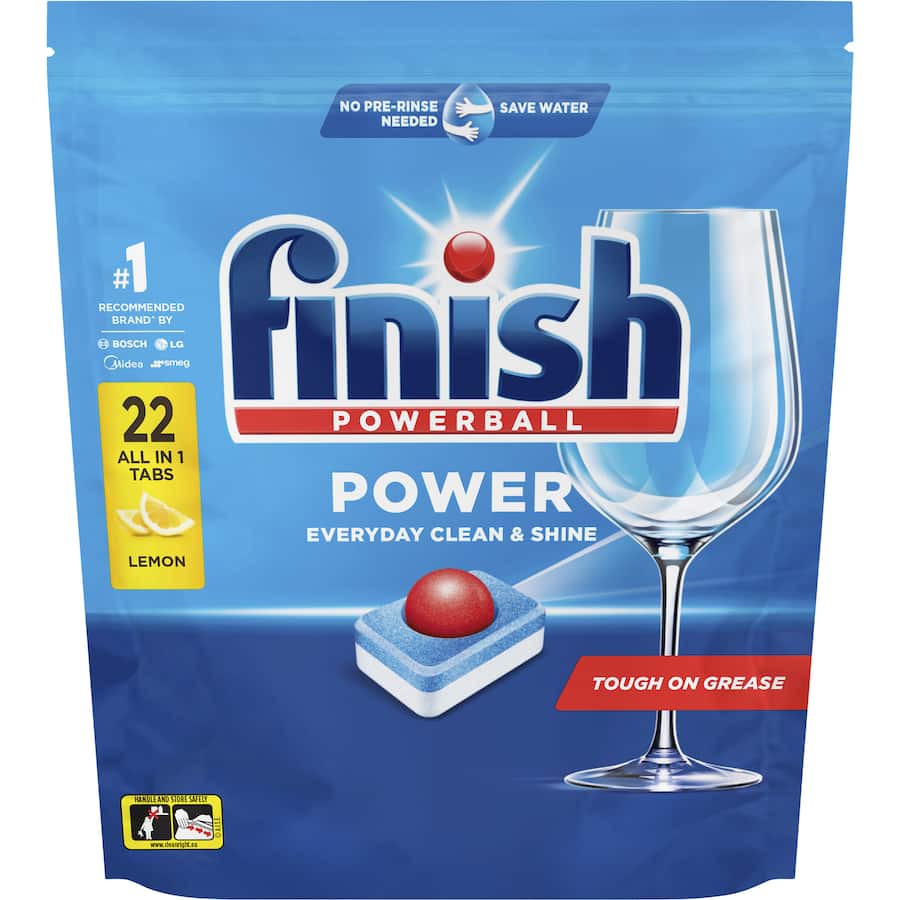 Finish Dishwasher Tablets Power All In 1 Lemon