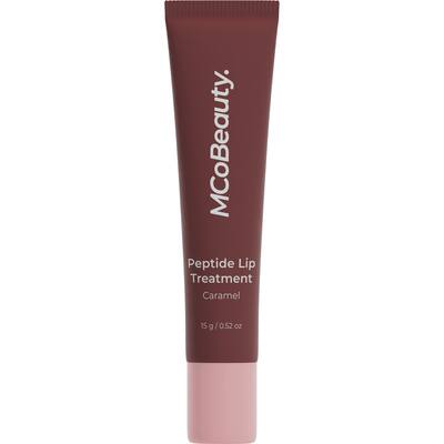 mcobeauty peptide lip treatment caramel