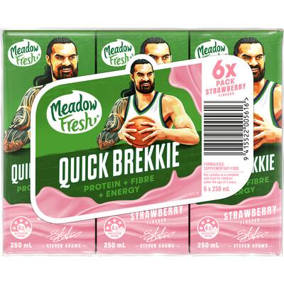 meadowfresh quick brekkie breakfast drink strawberry milk