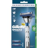 Gillette Mach 3 Turbo 3d Razor & 2 Refills
