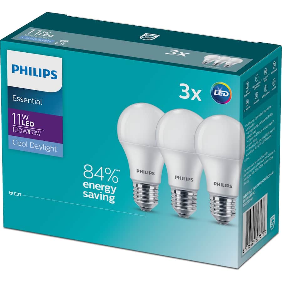 Philips Led Light Bulb 11W 1250Lm B22 Cool Daylight