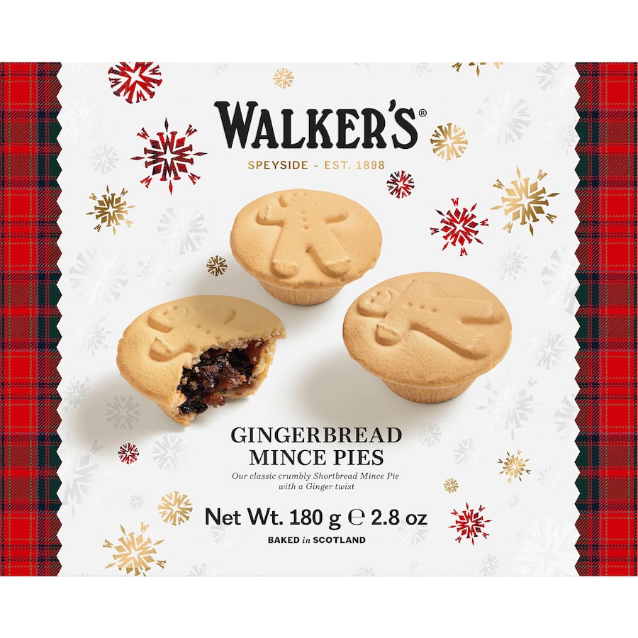 Walkers Mince Pies Gingerbread Fruit