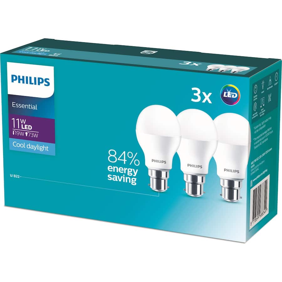 Philips Led Light Bulb 1W 1250Lm B22 Cool Daylight