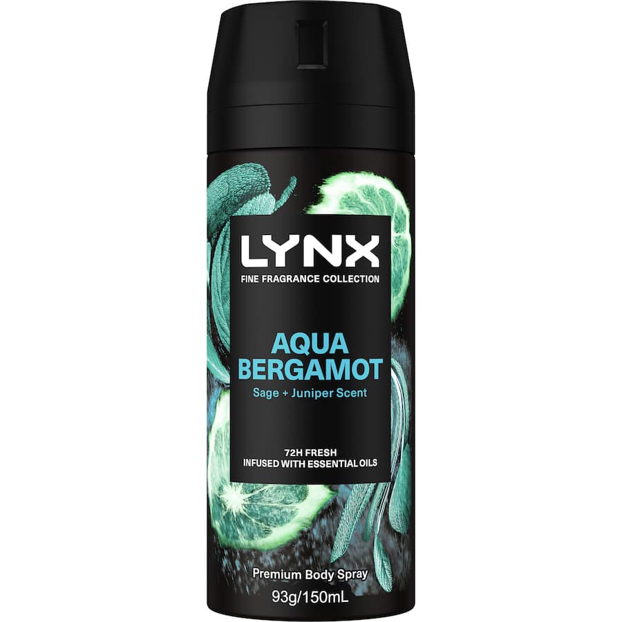 Lynx Deodorant Body Spray Aqua Bergamot