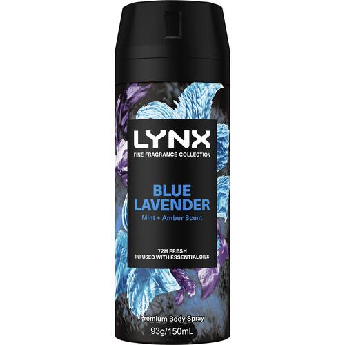 Lynx Deodorant Body Spray Blue Lavender