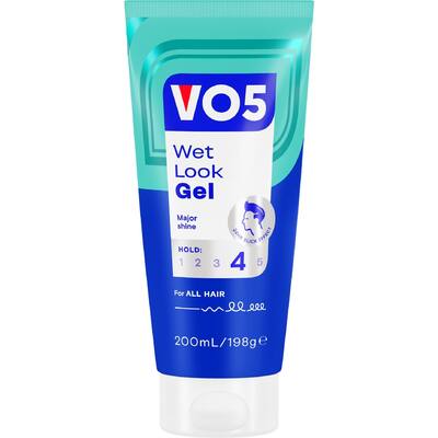 Hair gel wet look