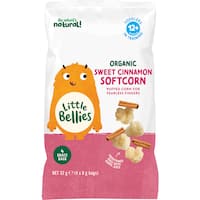 little bellies organic baby snacks sweet cinnamon softcorn