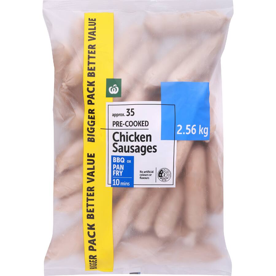 Woolworths Sausages Precooked Chicken Prepacked