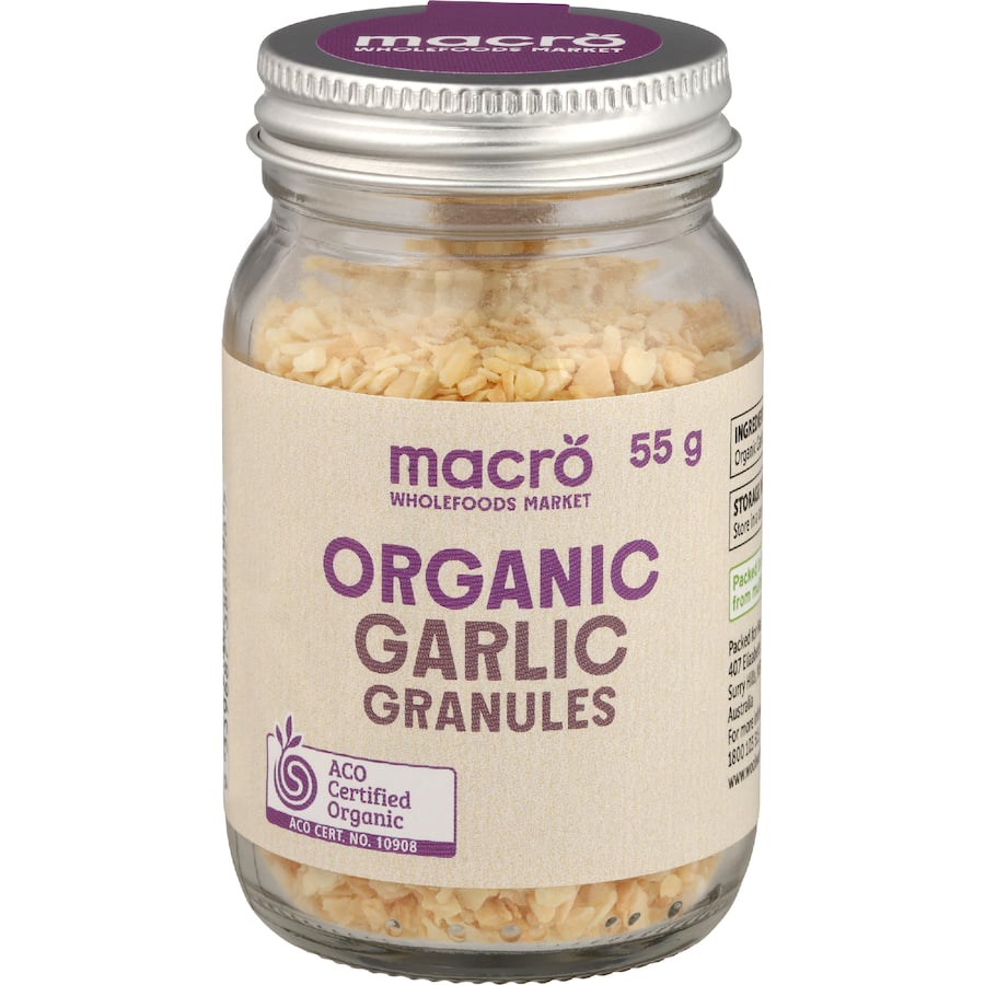 Macro Organic Garlic Granules