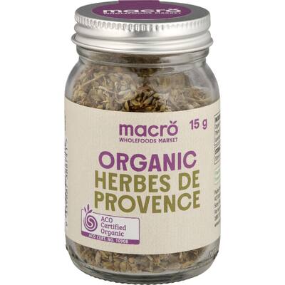 macro organic herbs de provence
