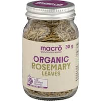 Macro Organic Rosemary Leaves