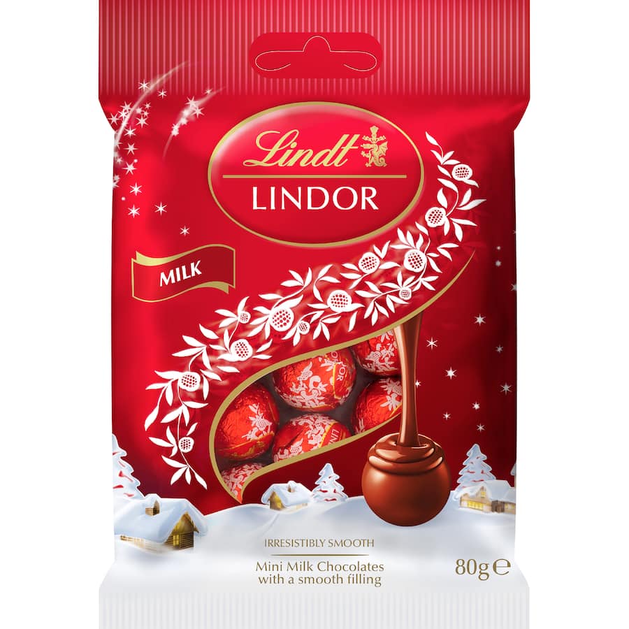 Lindor Chocolate Snack Mini Baubles Milk