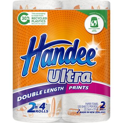 handee paper towels double length print
