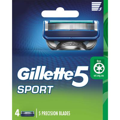 gillette 5 razor blades sport