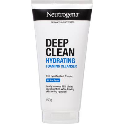 neutrogena deep clean foaming cleanser hydrating
