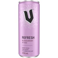 v refresh energy drink blackcurrant yuzu