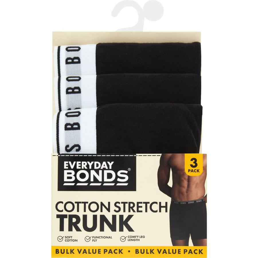 Bonds Men's Everyday Trunks Cotton Stretch M