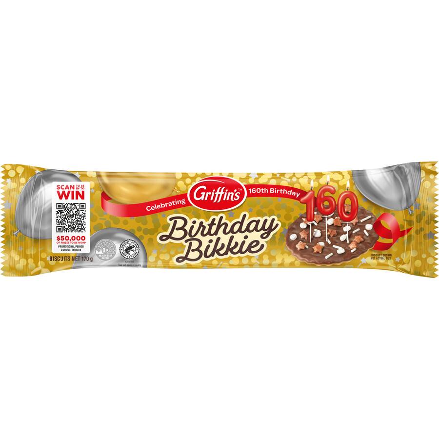 Griffins Chocolate Biscuits Birthday Bikkie